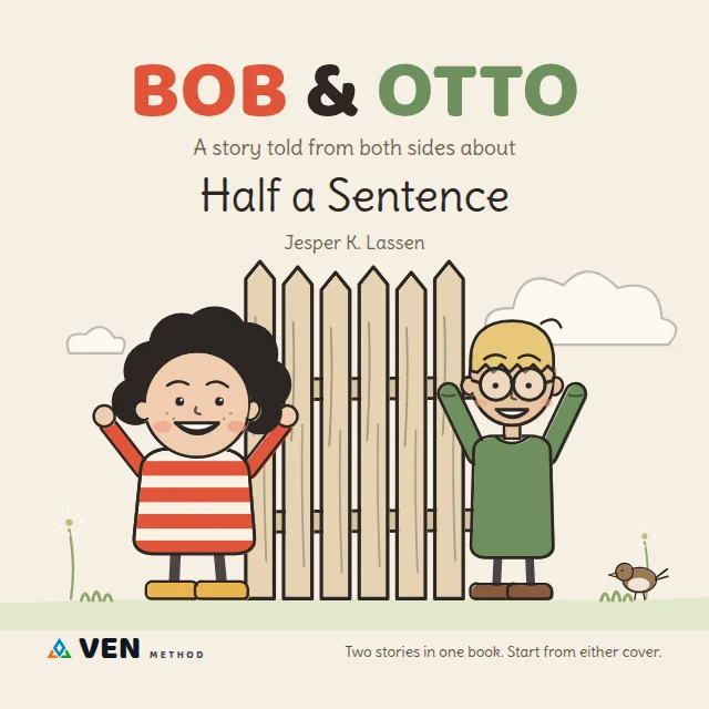 The cover of Half a Sentence, one of five Bob and Otto books